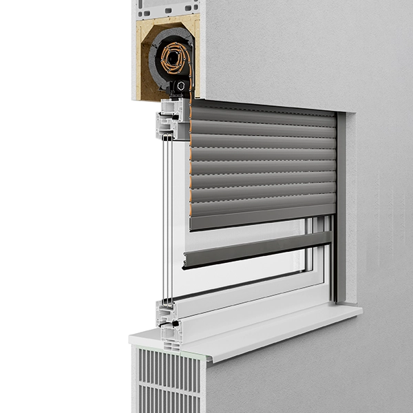 Sanierungsrollladen TERMO 2.R - Ausführung ohne Fensteraustausch - Der Einbau erfolgt in Ihren bestehenden Mauerrollokasten ohne die Fenster austauschen zu müssen, z.B. wenn Sie nur Ihre Rollladenkästen energetisch sanieren möchten.